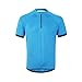 ARSUXEO Men's Cycling Jerseys Short Sleeves MTB Bike Shirt 635 Blue Size X-Large