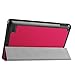 NEWSTYLE Slim Shell Case for Fire 7 2015 - Ultra Lightweight Slim-shell Stand Cover For Amazon Fire 7 Tablet (5th Generation, 2015 Release Only) (Magenta)