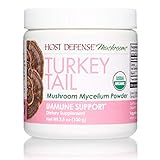 Host Defense, Turkey Tail Mushroom Powder, Supports Immune Health, Certified Organic Supplement, 3.5 oz (66 Servings)