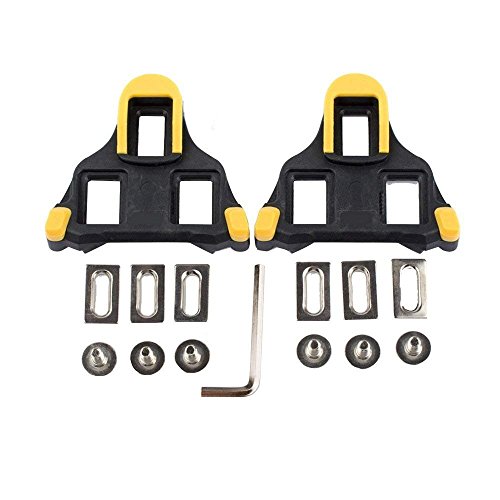 hothuimin Bike Cleats Self-Locking Road Cycling Bicycle Cleat Set Compatible with Shimano&Look