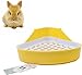 Mkono Potty Trainer (Random Color) Corner Litter Box for Hamster Guinea Pig Ferret Gerbil Rats Small