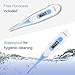 Digital Medical Thermometer, Adoric Rectal and Oral Thermometer for Adults and Babies, Thermometer for Fever - Accurate and Fast Readings with Fever Indicator