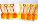 Small Toy Plastic Shovels Mix Orange & Yellow, 12 Pack, 7 Inches Tall, 12 I Dig You Stickers