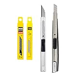 7MO Retractable Utility Knife & Blades Precision Cutting Knife with Auto-safety Lock for Car Vinyl Film Wrapping 1 Set