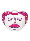 NUK Small Talk Big Button Pacifier in Assorted Colors and Patterns, 6-18 Months