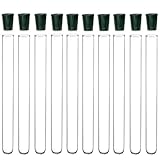 10 Pack - 20x150mm Pyrex Glass Test Tubes with Rubber Stoppers