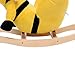 Qaba Kids Plush Rocking Horse-Style Bumble Bee Theme Chair
