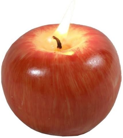 Candle Red Apple,Christmas Eve Table Perfume Craft Decoration Romantic Decor Apple Candles Wedding Birthday Christmas Favors Gift Holiday Decoration (L)