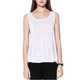 Polystary Women's Loose Fit Flowy Tank Top Relaxed Workout Jersey Sleeveless Tunic Shirt