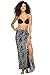 Back From Bali Sarong Black & White Bathing Suit Wrap With Buckle