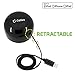 Cellet Retractable Home/Wall Fast Charger 2.4 amp (10 Watt) Compatible for iPhone XS/Max/Xr/X/8/7/6/5, iPad/Air/Pro/Mini 4/3/2/ iPod Touch & All Lightning Devices – 2.5 ft Cord - MFI Certified