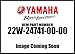 Yamaha 22W-24741-00-00 PAD,SEAT; 22W247410000, 22W-24741-00-00, 2HJ-24741-00-00 primary
