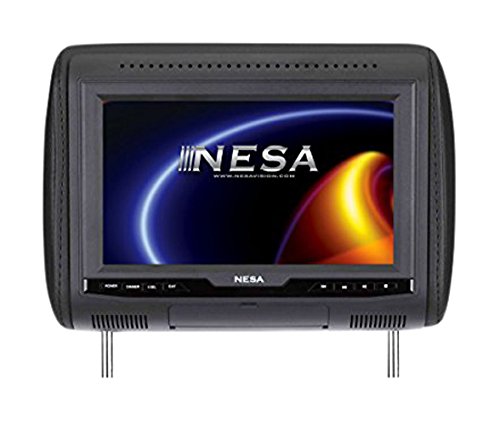 NESA NPM800HDPL 8-in Preloaded Universal Headrest Monitor w/built-in HDMI/USB/Mobile Hi-Definition Link 1080p Media Player (3-Interchangeable Skins: Beige/Black/Gray)