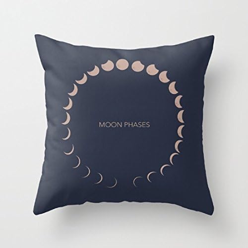 AHArtSaleStore O11L Moon Phases Decoration Pillow Case Cushion Cover 18 inch