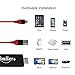 Lightning to HDMI Cable , Smilerplus iPhone to HDMI Cable Adapter 1080P HDTV Digital AV Adapter Cable for iPhone, iPad, iPod, Projector
