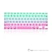 TOP CASE - Faded Ombre Series Keyboard Cover Skin Compatible with MacBook 13