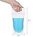 Hestya (50 Packs) Drink Bags Stand up Reclosable Zipper Drinking Pouches, 5.1 by 9.1 Inches, Translucent, 8 mil