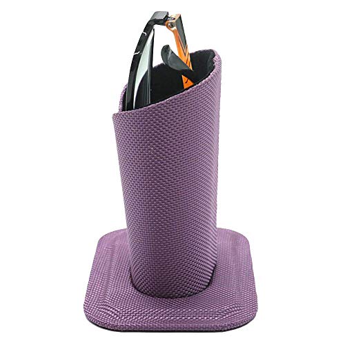 Merssavo Eyeglasses Holder, Modern Short Plush Liner Household Storage Holder Protective [Anti-scratch] [Dustproof] Stand Case for Eyeglass and Sunglasses - Thumbnail 2