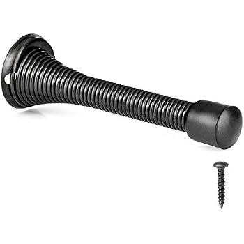 Everbilt 3-inch White Spring Door Stop (6-pack)