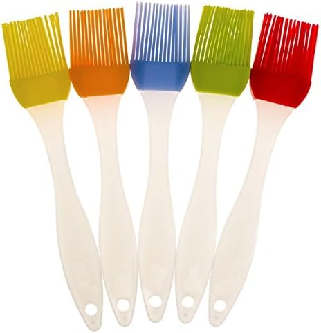 MaltonYO17 Pastry BBQ Home Kitchen Silicone Basting Brush Heat Resistant Set of 5