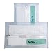 Butipods Reusable Travel Wipes Case - Portable Moisture-Retaining Pouch, Slim Holder and Convenient Container for Diaper Bag, Dispenser for Hand, Face, Makeup Removal, and Wet Wipes - Set of 2 (Clear)