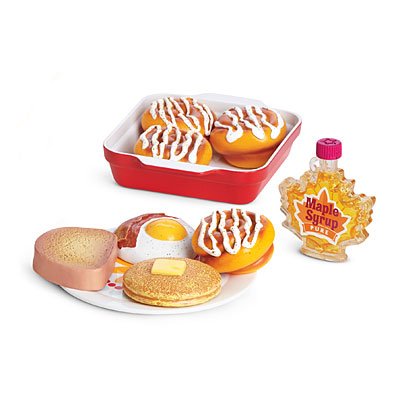 american girl doll breakfast set