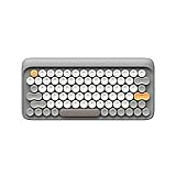 Bluetooth Mechanical Keyboard, LOFREE Four Season Wireless & USB Wired Keyboard with  Gateron Blue Switch/White LED Backlit/Rechargeable Battery, Vintage Retro Keyboard for Mac, Android, Windows