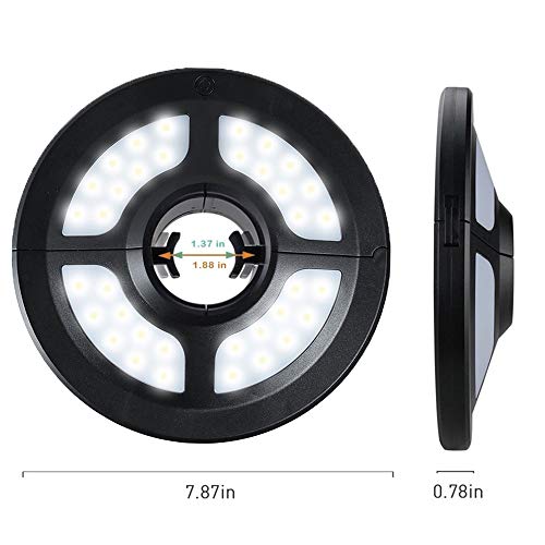 Solar Umbrella Lights Outdoor,AVEKI Patio Umbrella with Solar Lights 36 LED Super Bright Multi-Function Cordless Umbrella Pole Lights for Camping Tent Patio Garden Backyard (Black) - Thumbnail 6