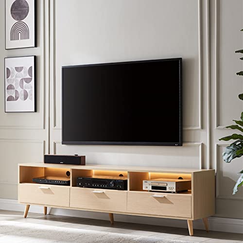 Generic LED TV TV Stand, 63 inch Console Table LED Light