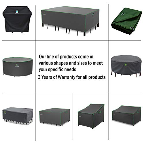 Patio Table Chairs Furniture Set Cover, 84 x 84 Inches, Waterproof UV