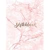 Sketchbook: Marble cover, sketchbook for Drawing, Coloring, Sketching and Doodling, 8.5 x 11 110 pages