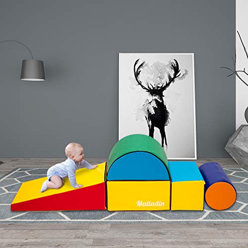 Matladin Indoor Safe Soft Foam Climber 5Piece Sets, Beginner Toddler