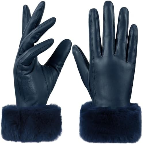 Luxury Winter Set - Lambskin Leather Gloves with Fox Fur Cuffs & Knitted Beanie Sandy Ting Winter Women main image 3
