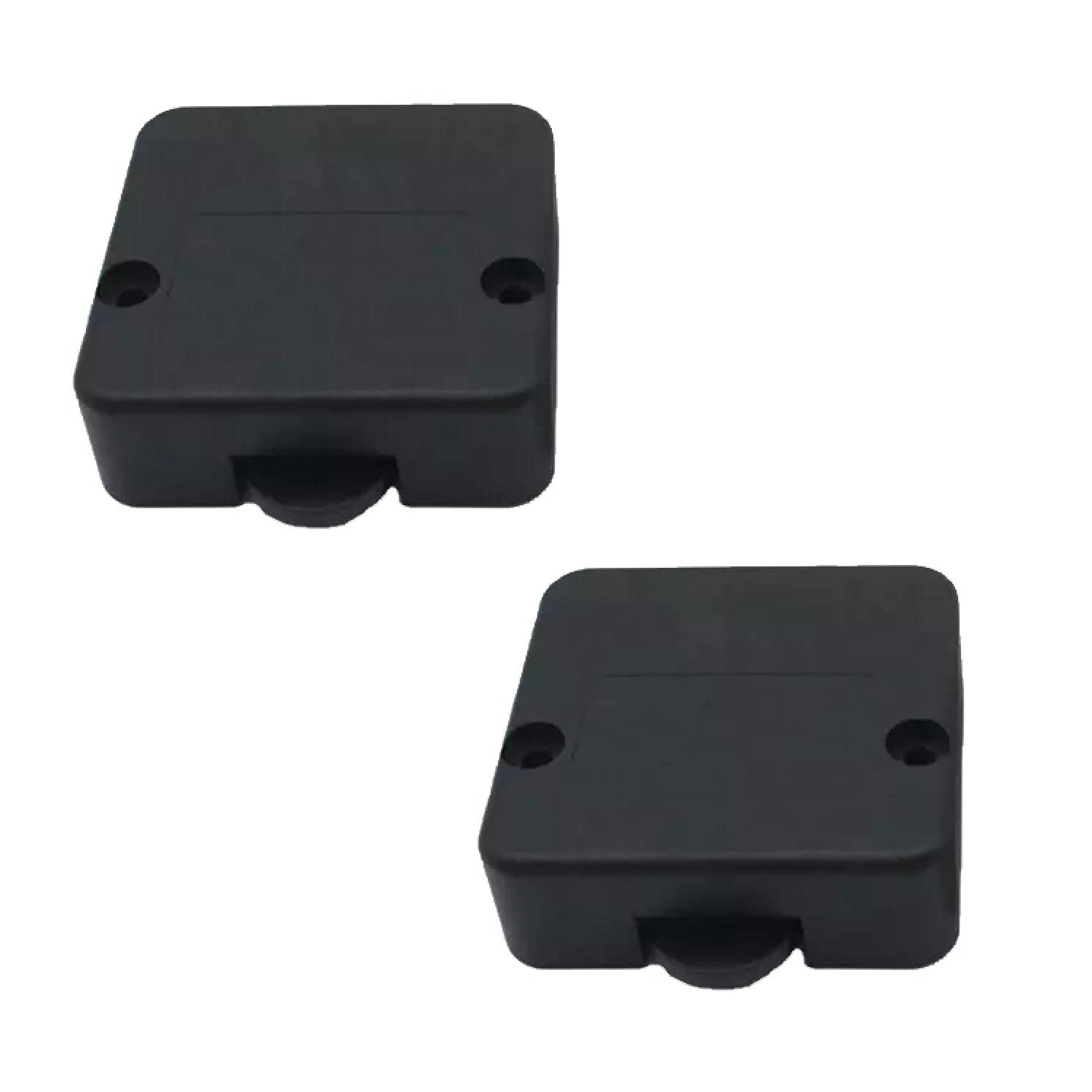 2 x Door Contact Switches Cabinet Switch Contact Switch 2A 250V Chest Switch Door Switch for Furniture Door Furniture Switch Button Light Switch Lamp Switch Black