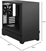 Fractal Design Pop Mini Silent TG Black Tempered Glass mATX Case 3x120mm Fans view 10