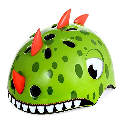 shuangjishan Awesome Boys/Girls Dinosaur Safety Helmet Children Multi-Sport Helmet for Skateboard Cycling Skate Scooter Roller