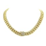 12mm Miami Cuban Link Chain - 25ct TW VVS Lab