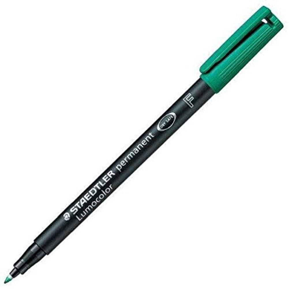 Staedtler Lumocolor Permanent Marker Green 1 (S) (Green, Black, Green, 0.6 mm, Universal, Germany, 1 Unit (S)