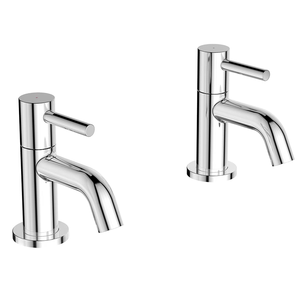 Ideal Standard Ceraline Basin Pillar Taps, BC184AA Chrome