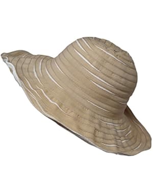 Packable Reversible Crusher Sun Shade Beach Hat, Adjustable Wide Shapeable Brim, SPF UPF 50 UV Protection