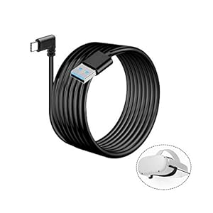 Eyglo USB C naar A Oculus Link Kabel 16ft (5m) voor Oculus Quest 2 en Quest, Super Speed Opladen en Gegevensoverdracht…