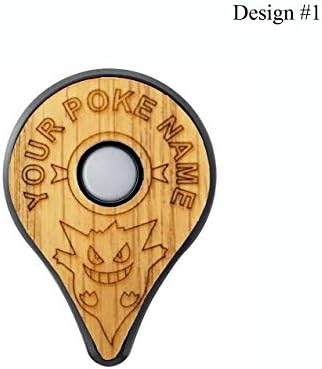 POTLIFE Pokemon GO Plus Customize Service On Real Oak Wood Cover Skin Sticker Accessory (Please Sending Message to Notify Seller for Letters) (Design# 1)