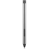 Lenovo Digital Pen 2 (Laptop) - Ultra-Tactile Response - 4,096 Levels of Pressure - Natural Feel Elastometer Pen Tip - Extended Battery Life - Silver, Grey