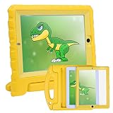 HDE Case for iPad 2 3 4 Kids Shockproof bumper Hard Cover Handle Stand with Built in Screen Protector for Apple iPad 2nd 3rd 4th Generation (Yellow)