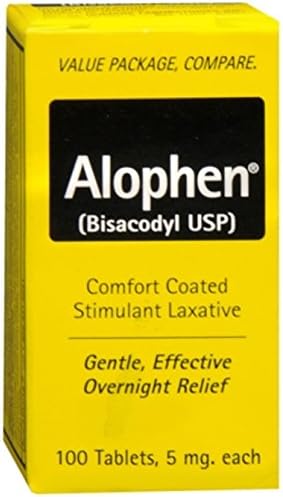 Alophen Tablets 100 Tablets (Pack of 5)