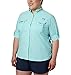 Columbia Women's Bahama Long Sleeve Shirt, Medium, Clear Blue