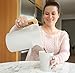 Hastings Collective Thermal Coffee Carafe 50 Oz - Large Stainless Steel Insulated Carafe - 1.5 Liter Double Walled Vacuum Thermos Coffee and Beverage Dispenser with Tea Infuser and Strainer (White)