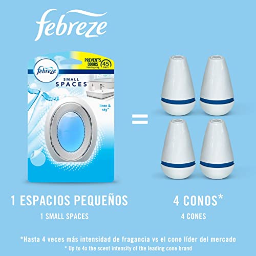 Febreze OdorFighting SMALL SPACES Air Freshener, Linen & Sky, 1 count