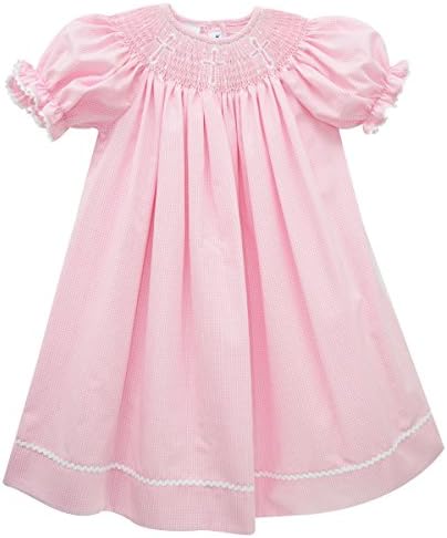 Crosses Smocked Bishop Short Sleeve