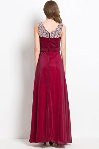 Beauty-Emily Womens Long Mermaid Evening Dresses Beaded Formal Prom Party Cocktail Wedding Guest Gowns Teal Size US6